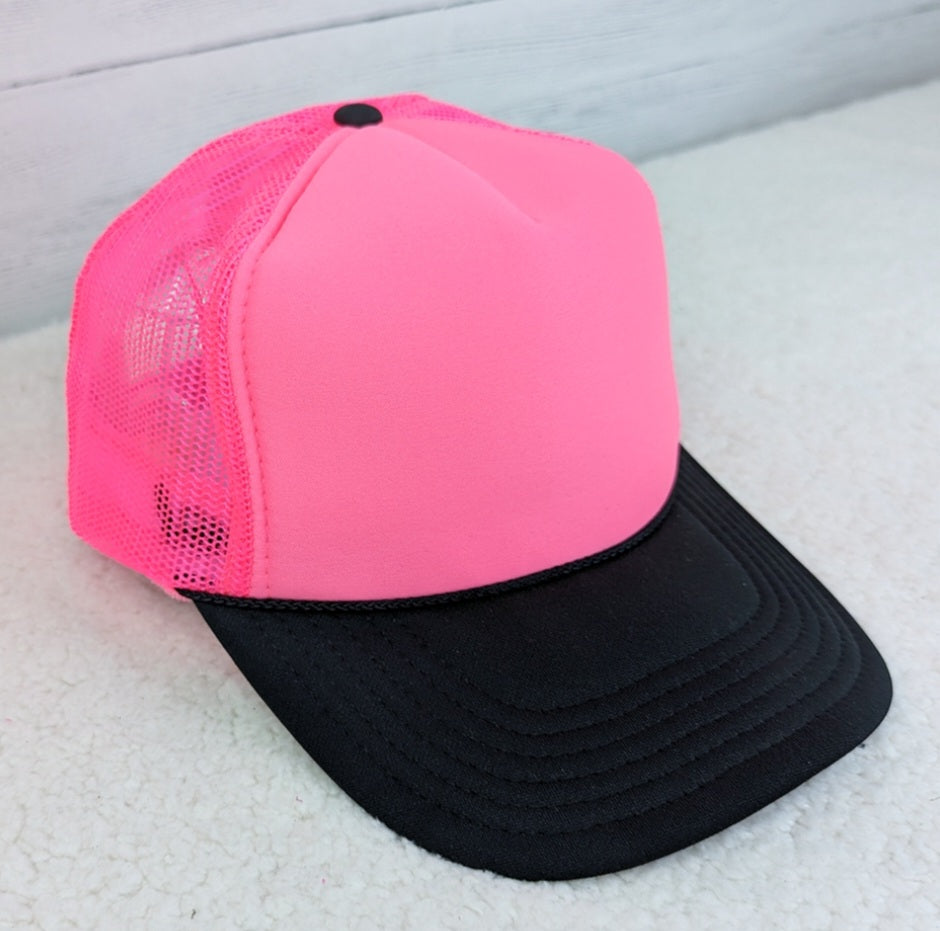 Neon Pink Trucker Hat