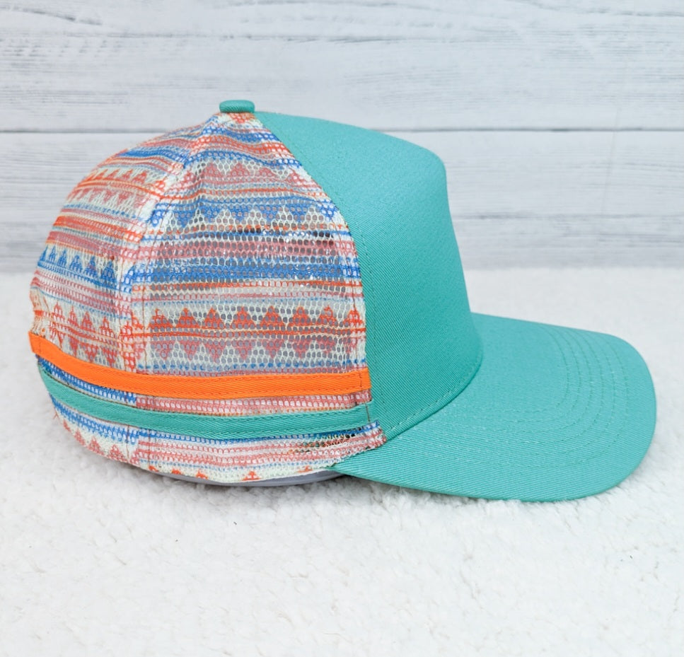 Blue Aztec Trucker Hat