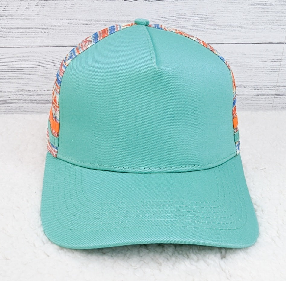 Blue Aztec Trucker Hat